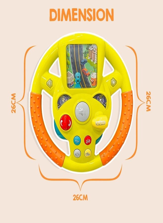 HARIRUP® Musicly Stering Wheel with Light & Game| Driving Car Toy with Light & Sound| Little Driver Steering Wheel| Car Steering Wheel Toy for Kids Best Gift - Image 3